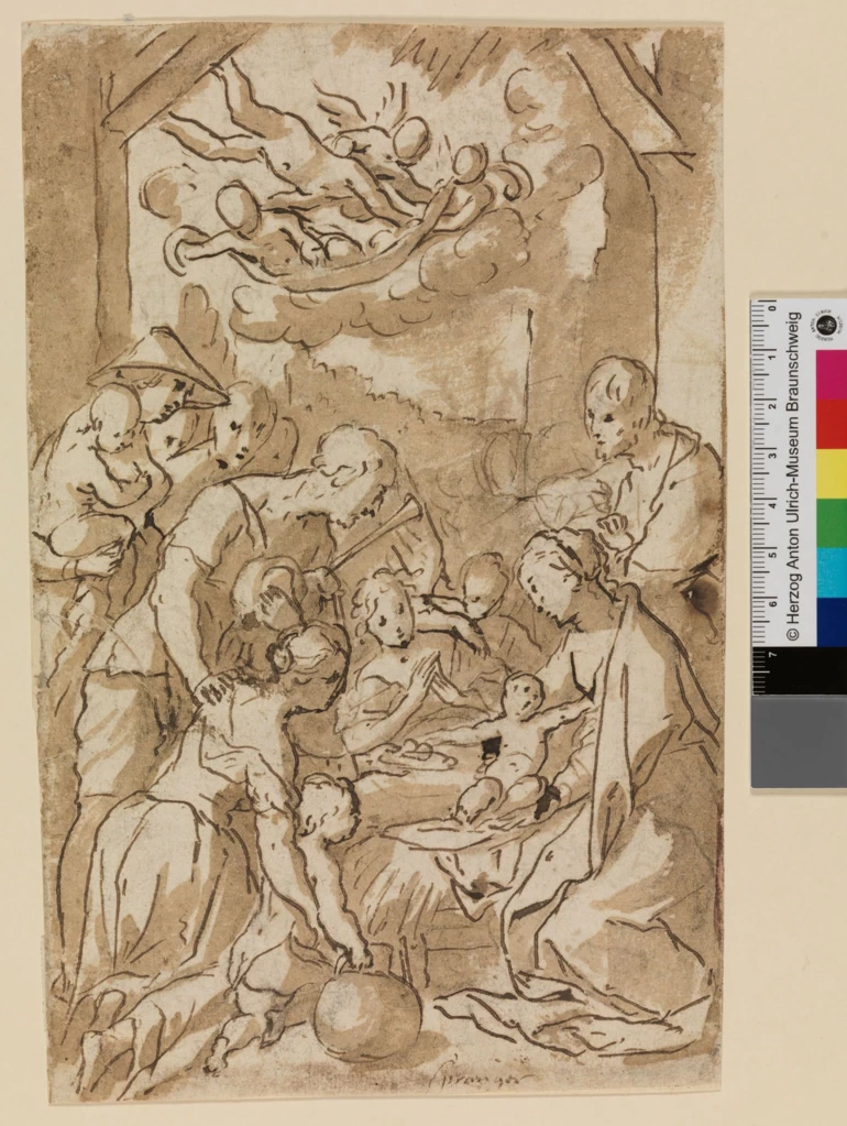 Bartholomeus Spranger - 132, Adorazione dei pastori, Herzog Anton Ulrich, Museum